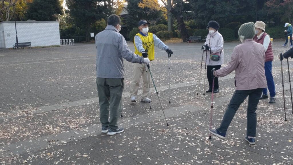 神代植物公園でのリハウォーク